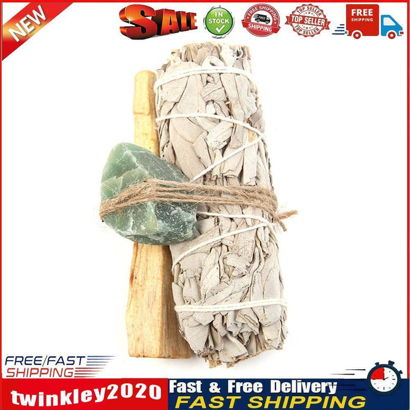 White Sage Incense Bundles Sacred Wood Aroma Indoor Home Purification (B) Newly