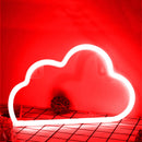 Cartoon Cloud Sign Neon Light USB Battery Operated Art Hanging Lamp (Red) Newly