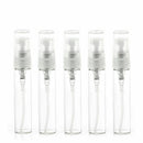 12 X Mini Glass Transparent Small Empty Spray Bottle Atomize Makeup Perfume R1M1