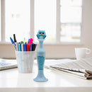 Vase 5D Diamond Painting Point Drill Pen DIY Craft (Blue Owl w/ Drill)