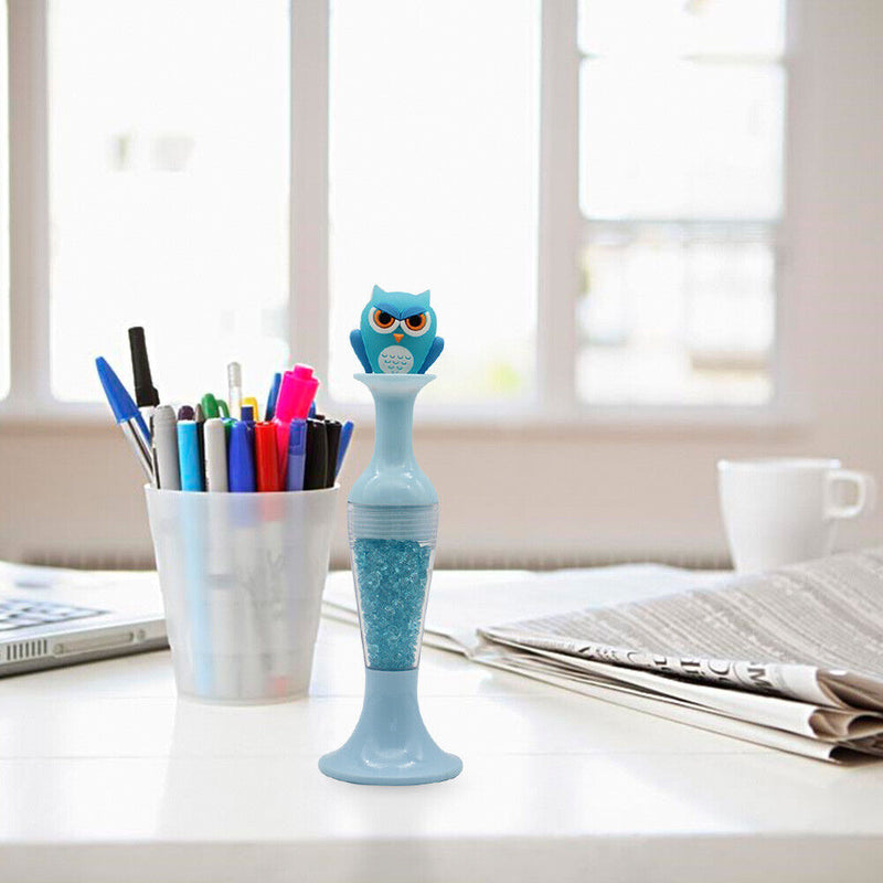 Vase 5D Diamond Painting Point Drill Pen DIY Craft (Blue Owl w/ Drill)