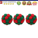 3pcs Pet Interactive Colorful Traning Bells Ball Kitten Play Chewing Bouncy T