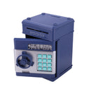 Electronic Password Coins Safe Box Deposit Piggy Bank Toys (Navy Blue) Newly
