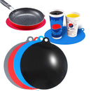 Round Non-Stick Resistant Cooking Tool Silicone Pad Table Mate Microwave Mat