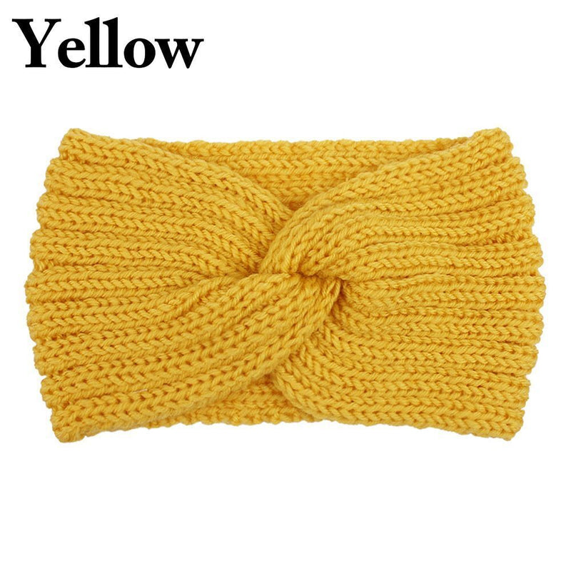 Wrap Knitted Headband Hair Accessories Cross Knot Hairband Ear Warmer Headband