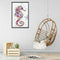 5D DIY Special Shaped Diamond Painting Purple Seahorse Partial Mosaic Kit