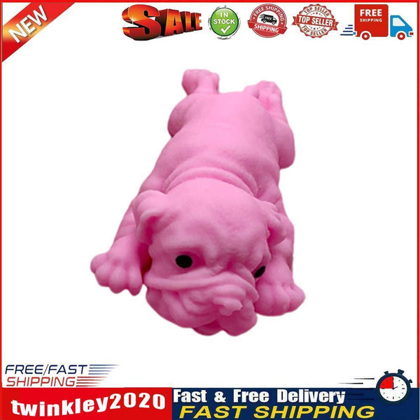 Simulation Soft Dogs Squeeze Ball Puzzle Anti Stress Artifact (Pink Dog) Newly