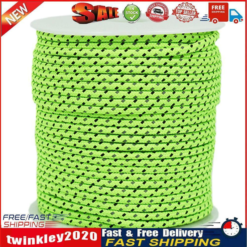 20m Survival Paracord 4mm Reflective Camping Parachute Cord Lanyard Rope Newly