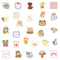 100pcs Water Cup Stickers Waterproof Luggage Decals for Notebook Scooter