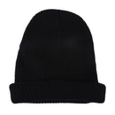 Women Men Cap Solid Color Warm Hat Skullies Knitted Beanie Cap(Black)