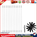 Chimney Cleaning Brush Rods w/ Brush Head Extendable Drill Cleaner (14pcs) Newly