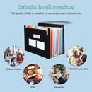 #A A4 Korean Lovely Smiling Face Folder Multi Layer Accordion Bag Storage Folder