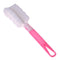 Sponge Cup Brush Removable Handle Cup Cleaning Brush Bottle Scrubber (Pink)