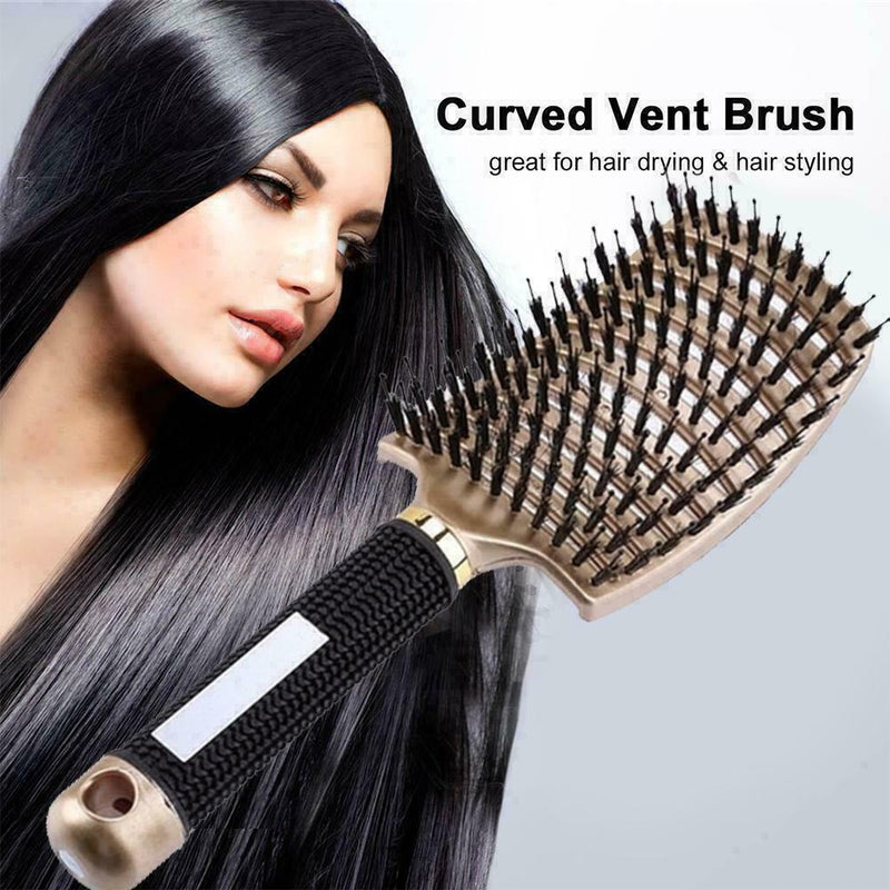 1pcs Bristle Hair Massage Comb Styling Hair Brush Detangling L0X6 Brush Z2Z1
