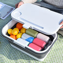 Folding Camping Storage Box with Handle Portable Picnic Fruits Basket Supplies