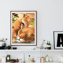 Lion Cub and Mother Diamond Painting Kits Full Round Drill Wall Decor Art C