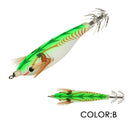 Luminous Octopus Fishing Artificial Bait with Double-Layer Squid Hooks (B) Newly