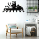 Metal Creative Key Rack Art Wall Mounted Organizer Hat Towel Rack Decorative