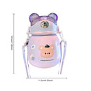 860ml Belly Cup Lovely Straw Cup for Kids Large Capacity Insulated for Boy Girls