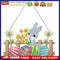 DIY Easter Bunny Hanging Ornaments Rhinestone Drill Pendant Party Decorations