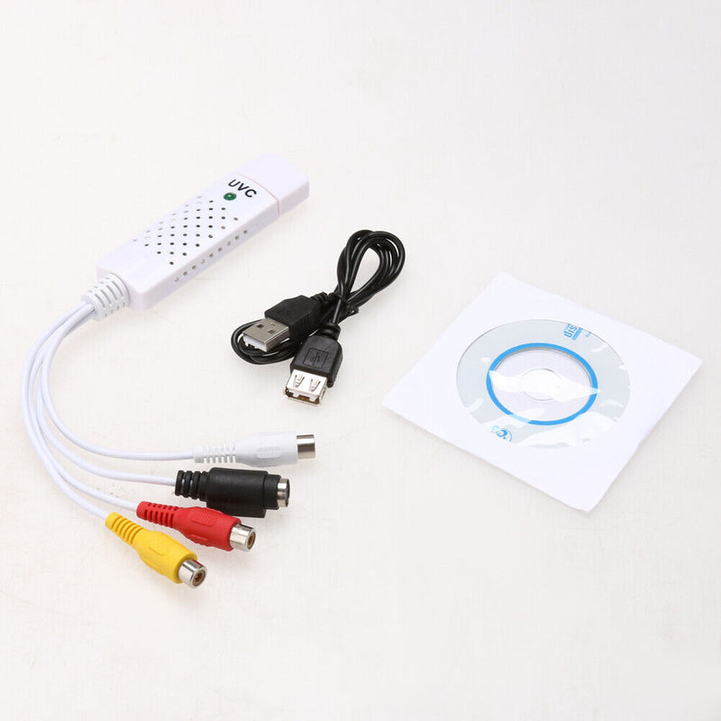 USB 2.0 Converter Audio Video Capture Grabber Adapter for Win XP 7 8 10 Newly
