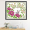 Partial Embroidery Flower Butterfly 14CT Printed Cross Stitch Cotton Kit Decor