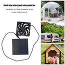 Outdoor Solar Panel Ventilator Fan 5W 6V Greenhouse Exhaust Fan Air Extractor