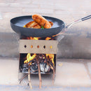 Stainless Steel Picnic Wood Charcoal Burning Stoves Campfire BBQ Barbecue S