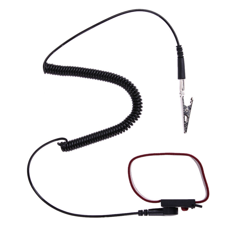 2 Meters Cable Anti Static ESD Wrist Strap Ground Static Discharge Band Newly