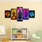 5 Panels Naruto Oil Paint By Numbers Kit DIY Home Decoration Gift Wall Pict