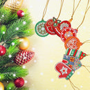 8pcs Christmas Tree Pendant Kit DIY Full Special Shaped Diamond Painting Newly