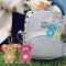 4pcs DIY Bear Full Drill Special Shaped Diamond Painting Keychains Pendant Newly