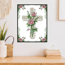 DIY Heart of Rose Partial Embroidery Set Canvas Artworks Home Wall Decorations