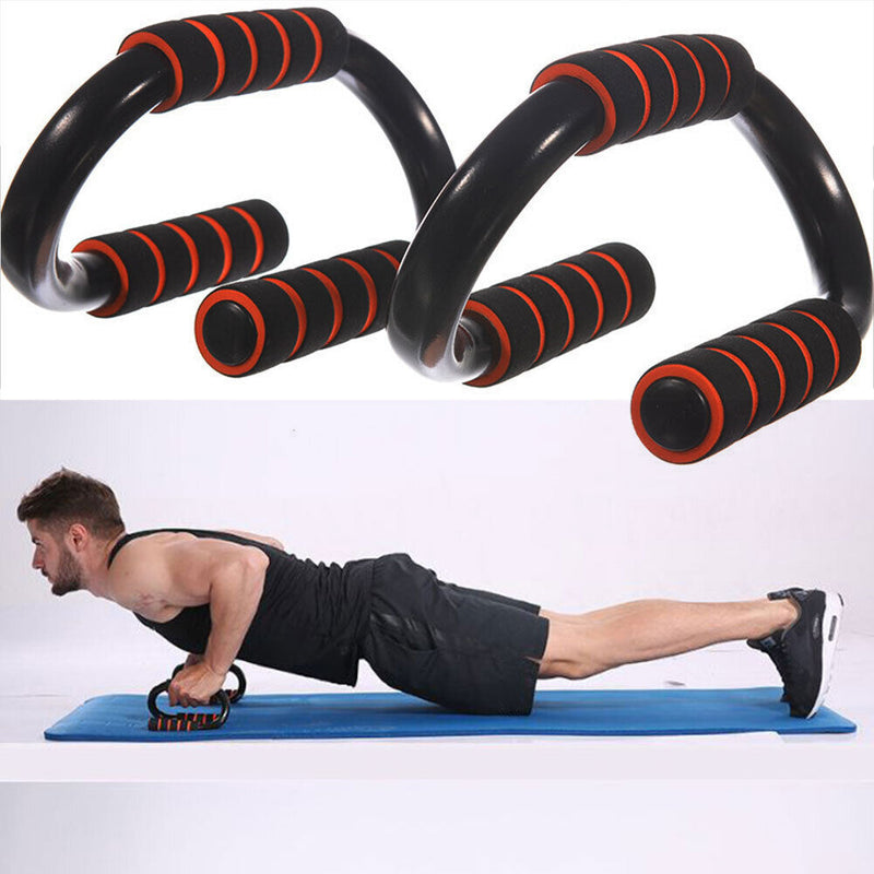Push-ups Stand Muscle Training Foam Handle S-shaped Gym Exercise Push Up Bracket