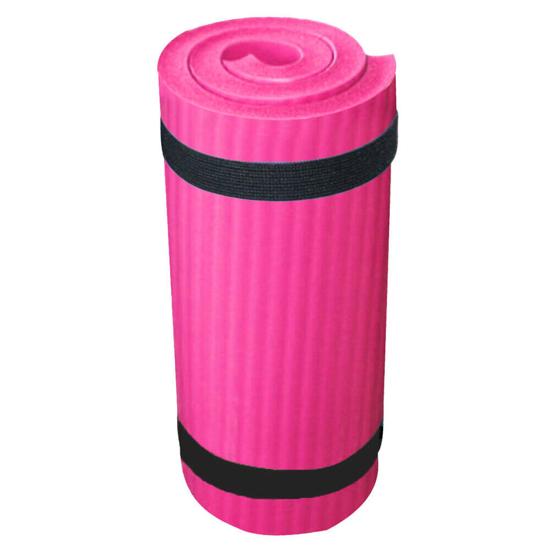 60x25cm Yoga Mat Non-slip Extra Thick Cushion for Beginner Fitness (Pink)