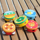 Educational Cartoon Musical Tambourine Beat Instrument Hand Drum Baby Toys Newly