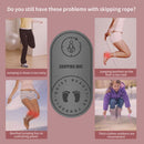 Jump Rope Mat Knees Protection Exercise Pad Mute (Grey 126x59x6cm) Newly