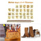 26pcs Wood Leather Punching Stamp Set Carbon Steel Metal Alphabet Stamps Newly