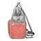 Stripe Backpack Mummy Maternity Diaper Bags Large Capacity Baby Care (Pink)