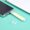 Mini Portable USB Book Light Bright Reading Lamp for PC Laptop (White 8COB)