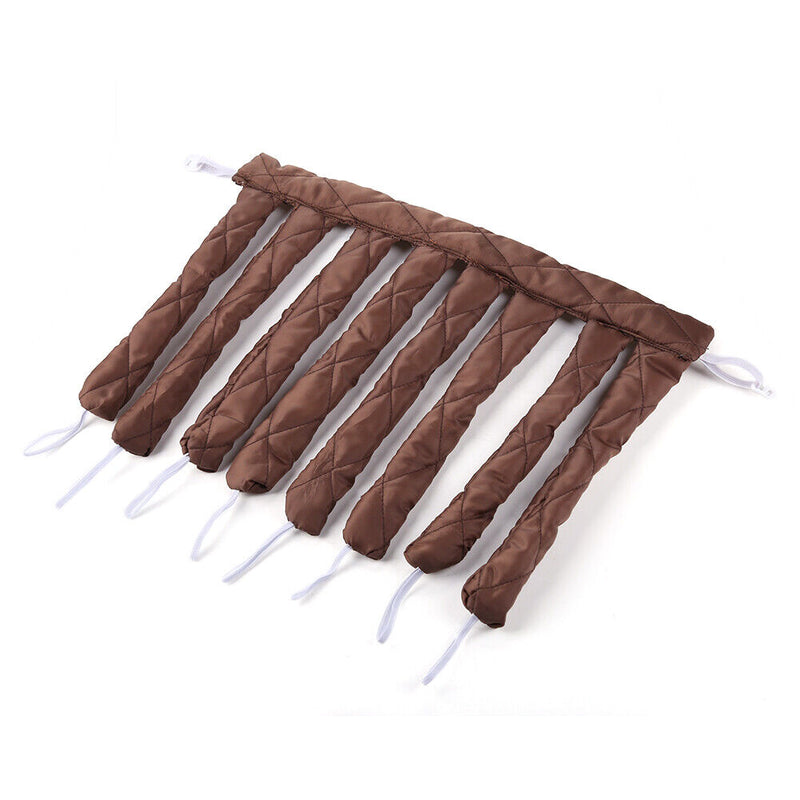 Heatless Spiral Curlers Sleeping Headband Hair Curler Hair Styling (Brown) Newly