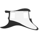 1pc 3ply Strat Pickguard with HH Layout Electric Guitar Panel(Black) Newly