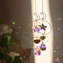 Metal Rainbow Collection Hanging Star Moon Crystal Prisms Home Decor (38) Newly