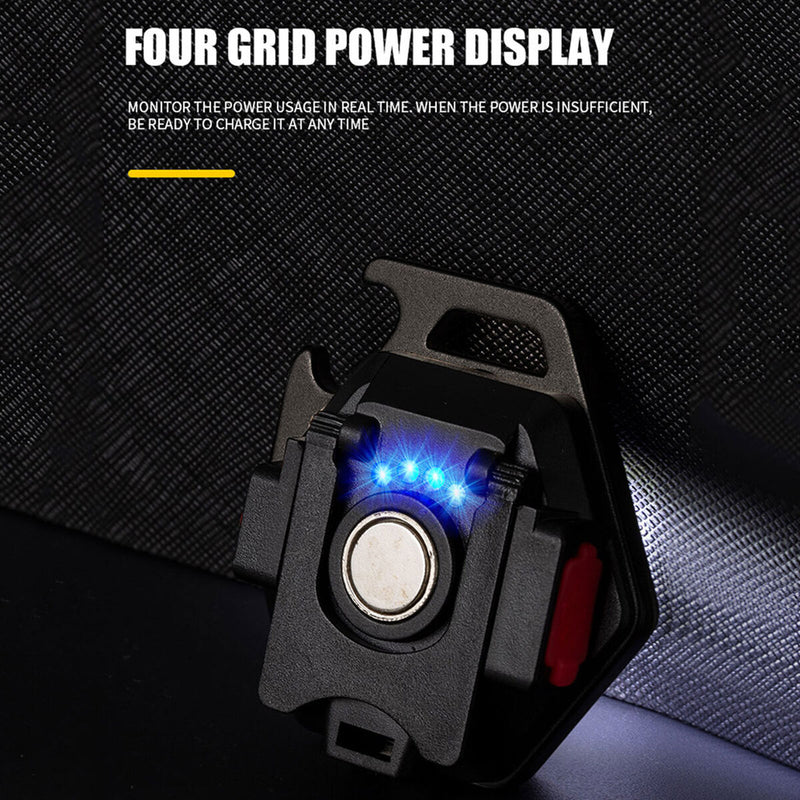 #A Mini LED Working Light Portable Pocket Flashlight USB Rechargeable Key Light