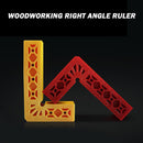 Right Angle Clamp Ruler L-Shaped Woodworking Positioning Fixture (Red)