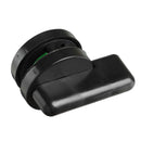 Nylon Plastic Partition Public Toilet Door Lock Handle Black Indicator Lock
