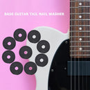 50pcs Guitar Strap Lock Felt Gasket Electric Guitar Belt Cushions (Black)