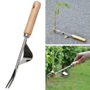 Heavy Duty Hand Weeder Weeding Weed Remover Puller Forks Metal Tool Garden E3H7