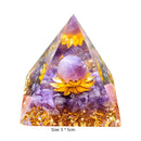 Crystal Orgonite Pyramid Healing Energy Reiki Chakra Home Office Decor (D) Newly