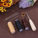 12pcs/Set Holz verarbeiten Ahle Handwerk Nähte Loch Stanzen Leder Nähen-Tool